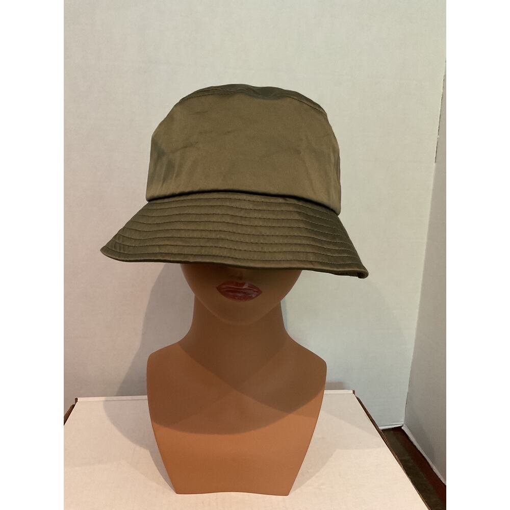 Aerie- Olive Green Satin Polyester Bucket Hat  - one size